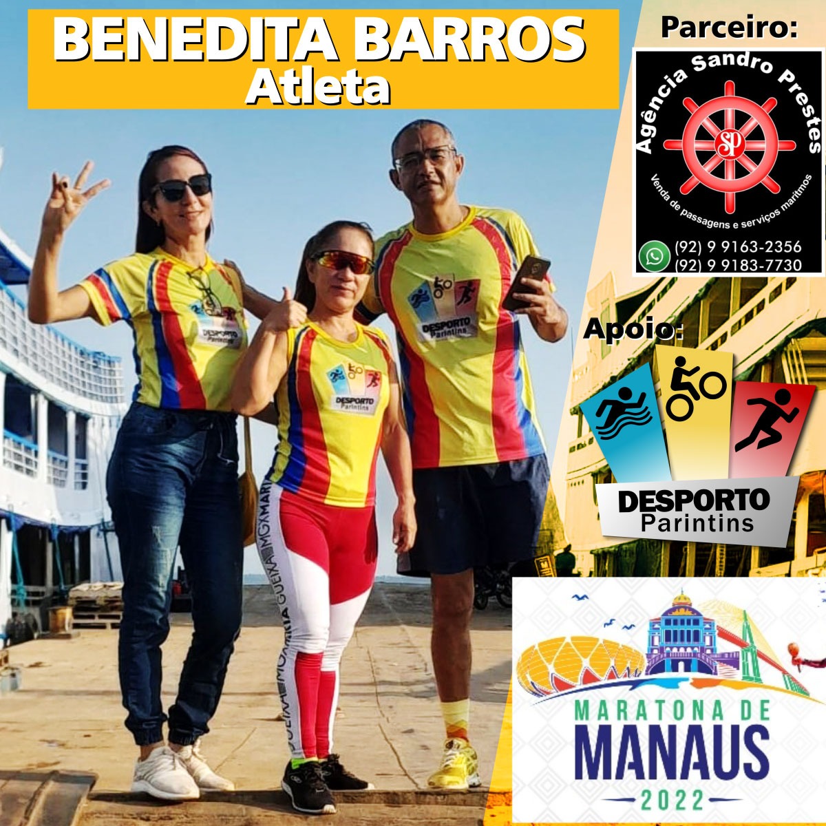 Atletas de Parintins participam da Maratona de Manaus 2022